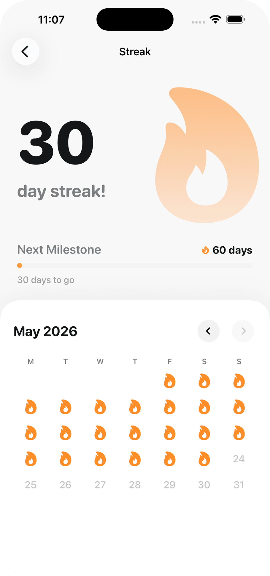 Meal Plan screen